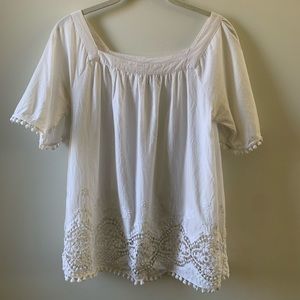 LOFT Outlet Boho Cotton Blouse